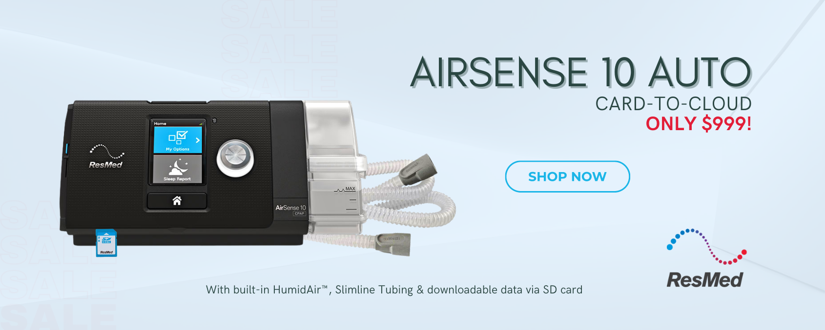 Cheap CPAP Machines, Masks & Accessories by ResMed & Respironics